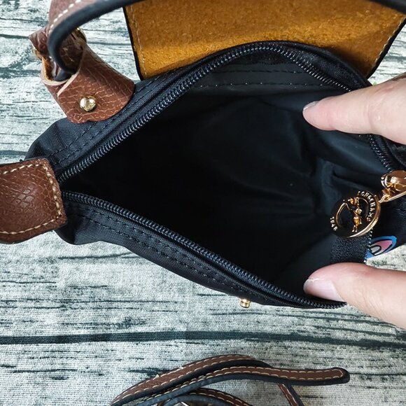 Longchamp x POP MART Black Mini Crossbody Bag - Picture 4 of 5